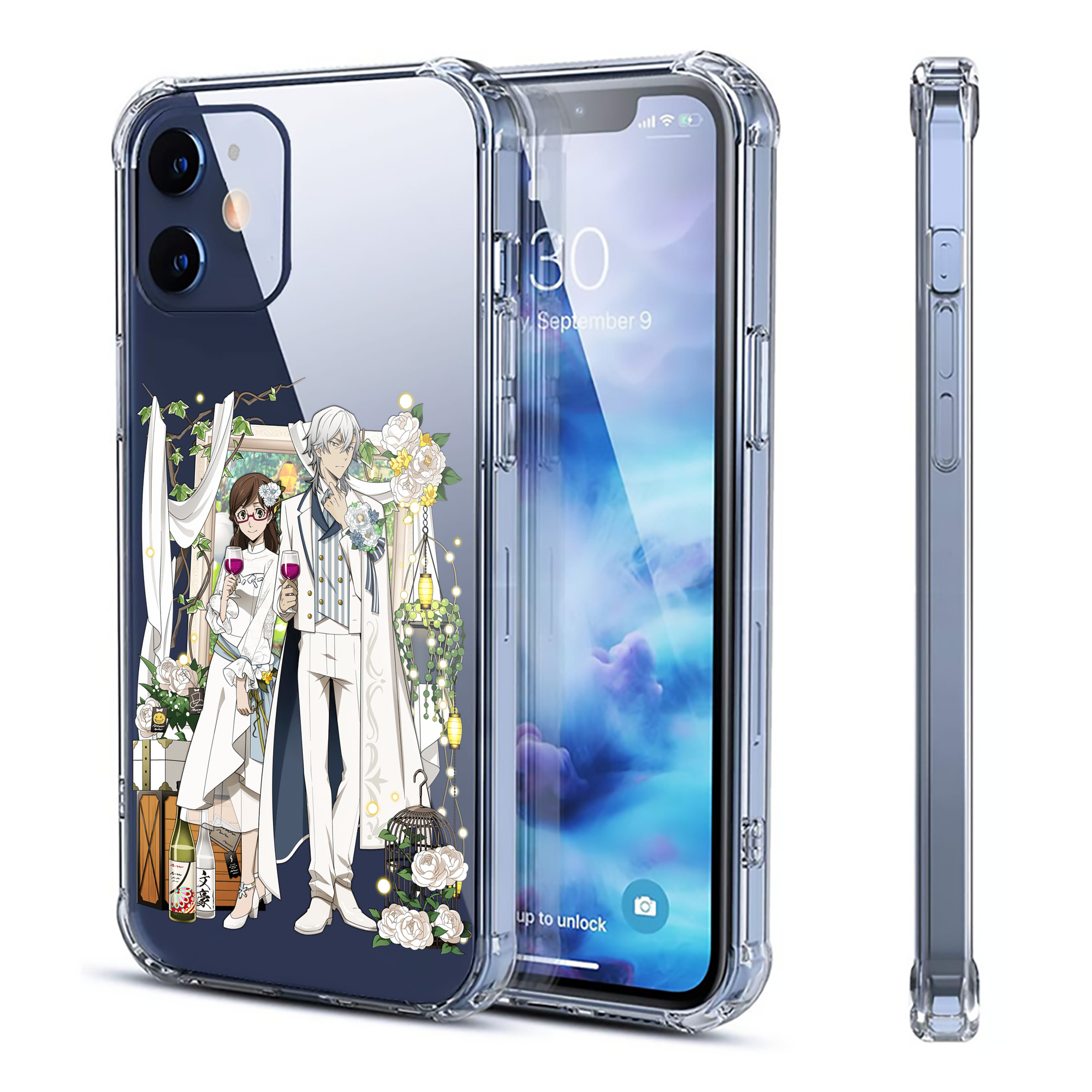 （画像用） 文豪ストレイドッグス Bungo Stray Dogs 【iPhone 12シリーズ対応】透明スマホケース（クリアソフトケース）